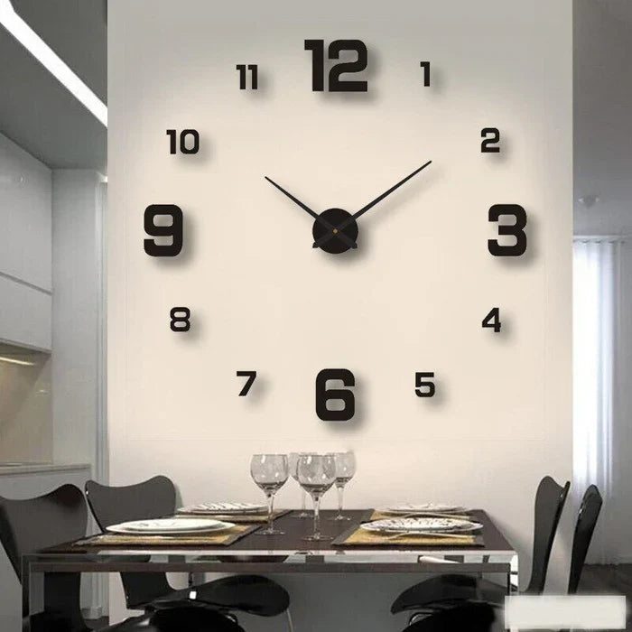 Decorative Wall Clock with Roman Numerals – Silent Quartz Clock for Modern Interiors