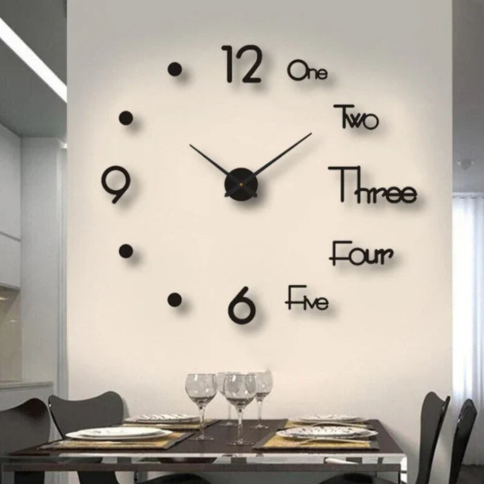 Decorative Wall Clock with Roman Numerals – Silent Quartz Clock for Modern Interiors