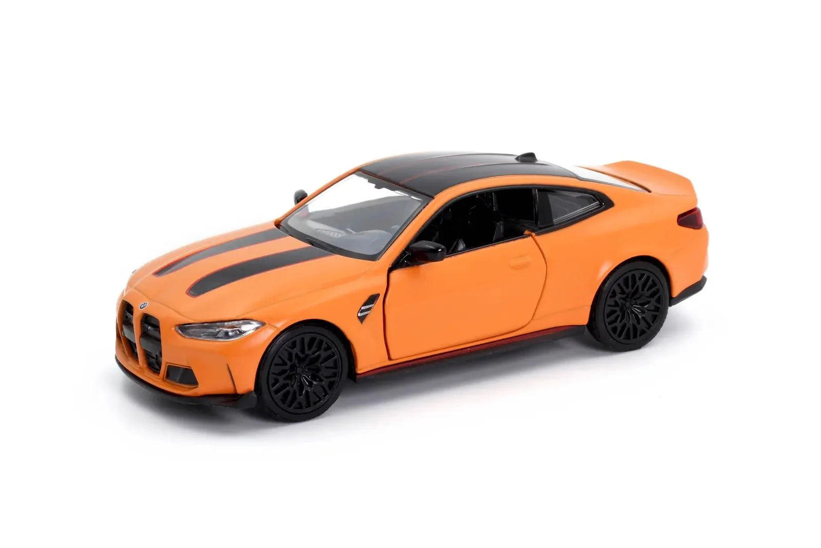 D-Power 1:36 Diecast BMW M4 CSL 2023 – Matte Orange, Pull Back, Collectible Sports Car Model